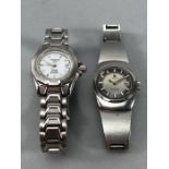 Two Tissot watches: Tissot PR100 Automatic and a vintage Seastar automatic