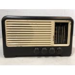 Black and white vintage radio