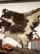 Decorative cow hide, approx 180cm x 170cm