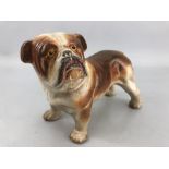 Cast iron figure of a bulldog, approx 22cm in length
