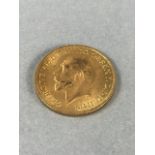 1911 George V gold full sovereign