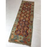 Chobi Kilim runner approx 196cm x 65cm