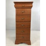 Tallboy with six drawers, approx 110cm in height