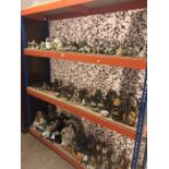 Very large quantity of collectable ceramics and dolls to include animals, birds and figures, Russian
