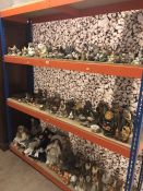 Very large quantity of collectable ceramics and dolls to include animals, birds and figures, Russian