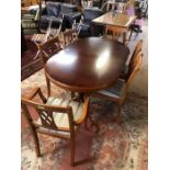 Modern extending dining table with highly polished finish, approx 153cm in length (unextended)