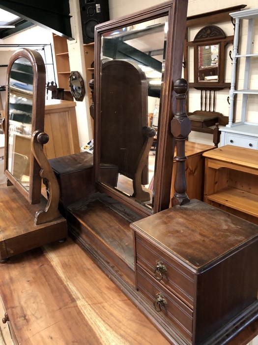 Two toilet / dressing table mirrors, both with drawers to base - Image 3 of 4