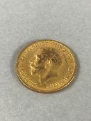 1918 George V gold full sovereign