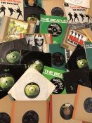 60 The Beatles & Related 7" singles & EPs including many original Apple and Parlophone pressings