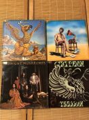 4 Gryphon LPs including "Gryphon", Midnight Mushrumps", "Raindance" and "Treason" all original UK