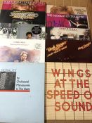 Ten Vinyl LP's to include Rod Stuart, Wings etc