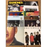 12 Punk & New Wave LPs/12" by The Ramones, U2, Gun Club, Elvis Costello etc