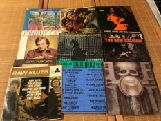 Ten Vinyl LP's to include Taste, Johnny Cash, Gryphon etc