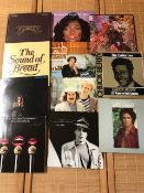 Eleven Vinyl LP's to include Santana, Paul Simon, Diana Ross, Bread etc