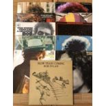 11 Bob Dylan LPs including "Blonde On Blonde", "The Basement Tapes", "At Budokan", Times They Are