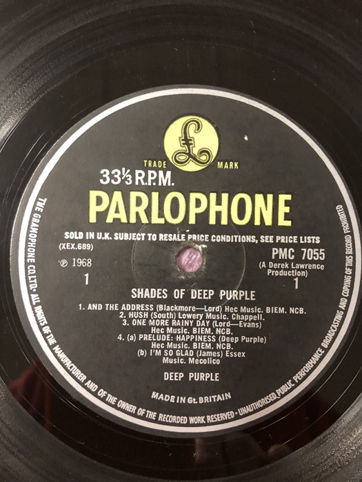Deep Purple "Shades Of Deep Purple" LP. UK orig mono first pressing on the yellow & black Parlophone - Image 2 of 3