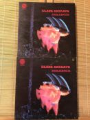 2 Black Sabbath LPs. First and second pressings of "Paranoid". The first comes in a matt gatefold