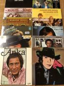 Twelve Vinyl LP's to include Paul Anka, Cince Hill, Mama's and the Papa's, & Abba