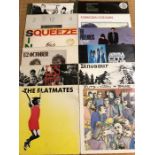 12 Punk & New Wave LPs/12" including albums by The Clash, The Ruts, Les Thugs, Dinosaur, Mega City