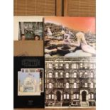 5 Led Zeppelin LPs including "Houses Of The Holy", "In Through The Out Door" with outer brown bag