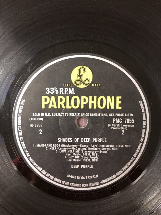 Deep Purple "Shades Of Deep Purple" LP. UK orig mono first pressing on the yellow & black Parlophone - Image 3 of 3