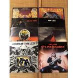 8 Thin Lizzy LPs including "Jailbreak", "Live & Dangerous", "Johnny The Fox", "Nightlife" etc...