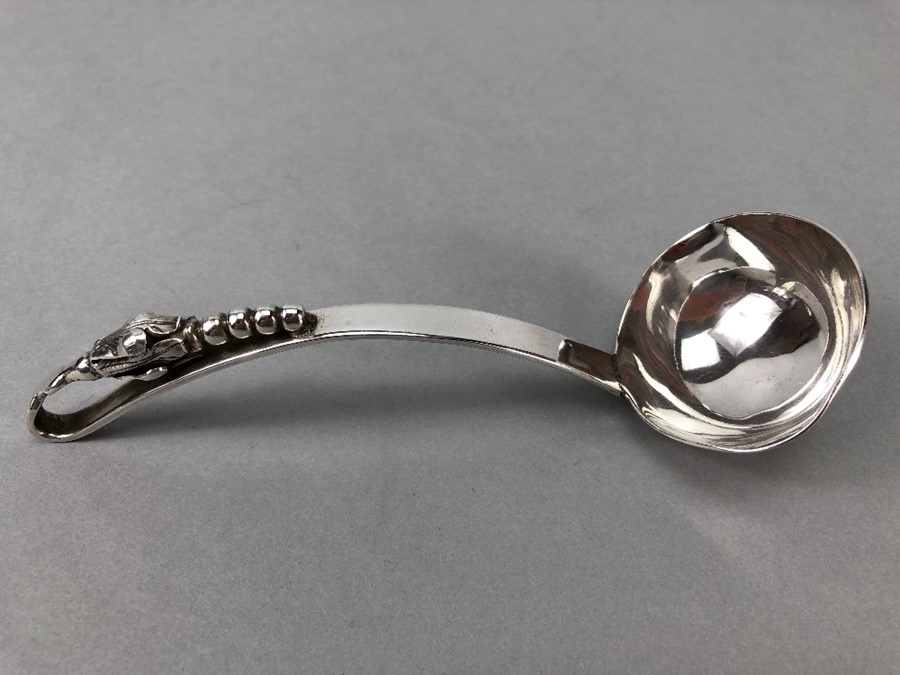 Ornate Silver Hallmarked Ladle marked Sterling 925 approx. 60g &15cm - Image 2 of 6