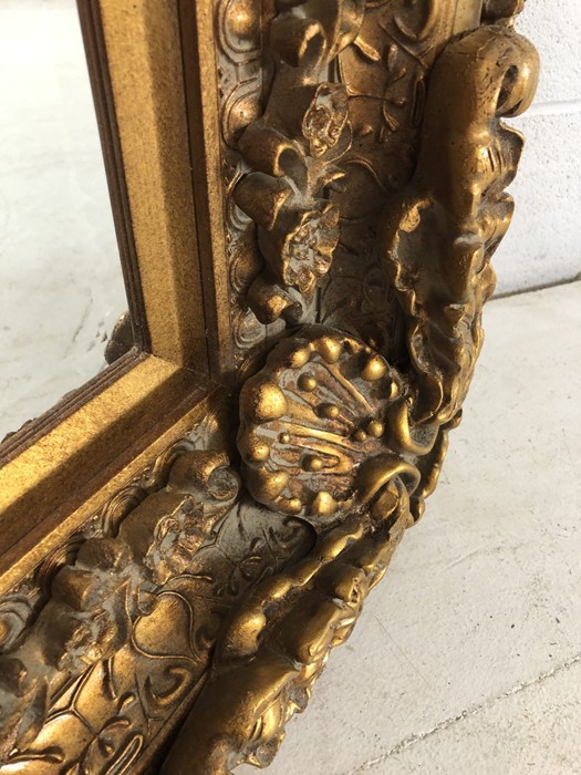 Large contemporary French-style, gold framed, bevel-edged mirror. Approx dimensions 1752mm x 889mm - Image 8 of 11