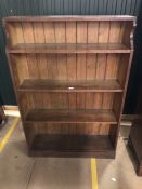 Four shelf bookcase, approx 94cm x 25cm x 138cm tall