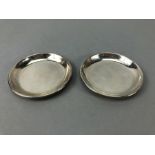 Pair of Silver 925 pin dishes approx. 132g & 9cm Diameter