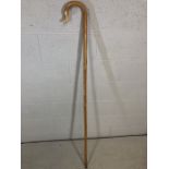 Vintage shepherd's crook, approx 153cm in length