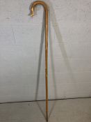 Vintage shepherd's crook, approx 153cm in length