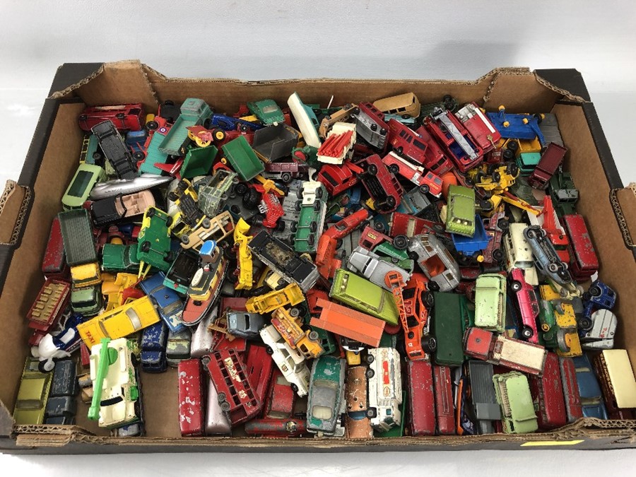 Collection of tin plate toys including Matchbox and Lesney all unboxed and play worn