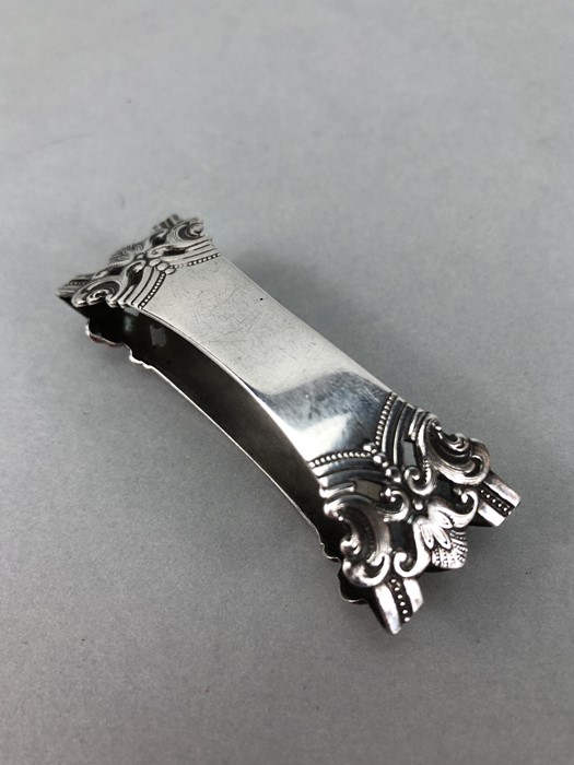 Silver marked 830 napkin ring engraved "Alice" - Image 3 of 4