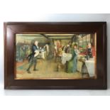 CECIL ALDIN colour print 'The Talbot at Ripley' in oak frame, approx 60.5cm x 34cm (inside frame)
