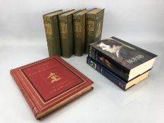 Four volumes of The Poetry of Robert Burns Centenary edition edited by W.E. Henley and T.F.