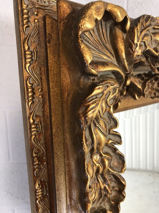 Large contemporary French-style, gold framed, bevel-edged mirror. Approx dimensions 1752mm x 889mm - Image 4 of 11