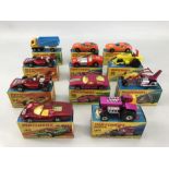 Collection of 11 Matchbox SUPERFAST "MAG-WHEELS-RACING SUSPENSION" BOXED VEHICLES INCLUDING MODELS