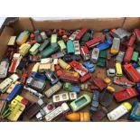 Large collection of mostly commercial vehicle die cast toys including Matchbox and Lesney all