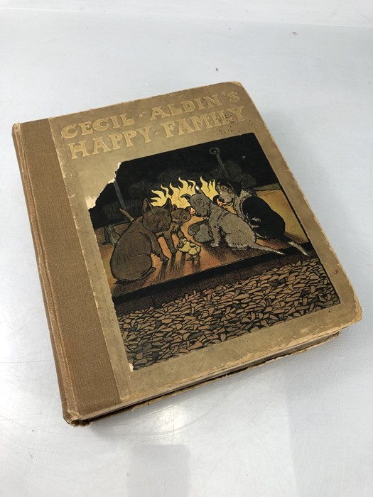 ALDIN CECIL, 'Cecil Aldin's Happy Family, 1912, told by May Byron, with mounted coloured plates,