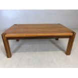 Mid-century coffee table, approx 119cm x 74cm x 45cm tall