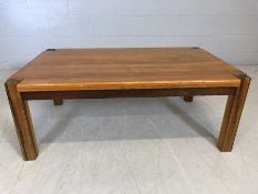 Mid-century coffee table, approx 119cm x 74cm x 45cm tall