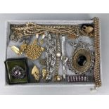 Collection of Costume jewellery to include brooches and necklaces etc