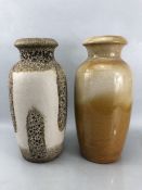 Two West German vases by SCHEURICH, approx 38cm tall