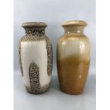 Two West German vases by SCHEURICH, approx 38cm tall