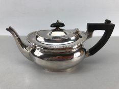 Silver Hallmarked Edwardian Teapot Birmingham 1903, Williams (Birmingham) Ltd approx. 407g
