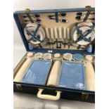 Large Mid 20th century Brexton Picnic Set, complete and unused on original packaging, contained in a