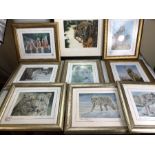 STEPHEN GAYFORD - eight limited edition artist signed framed prints, along with a framed limited