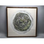 ROGER ST BARBE (BRITISH, CONTEMPORARY) coloured engraving: 'Colyton 1999-2000', limited edition 25/