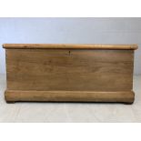 Small pine blanket box approx 88cms x 43cms x 41cms tall